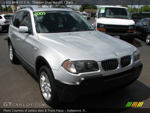 2005 BMW X3 3.0i in Titanium Silver Metallic