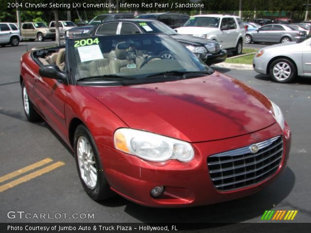 2004 Chrysler Sebring LXi Convertible in Inferno Red Pearl