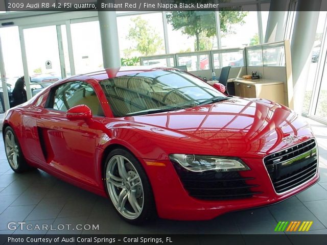 2009 Audi R8 4.2 FSI quattro in Brilliant Red