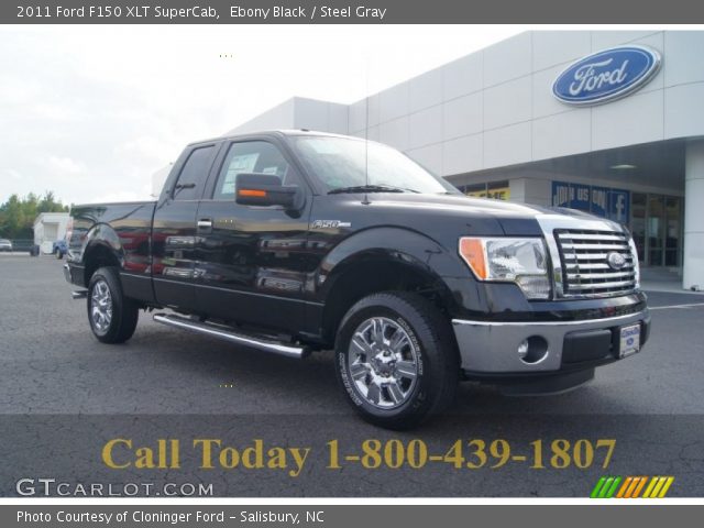 2011 Ford F150 XLT SuperCab in Ebony Black