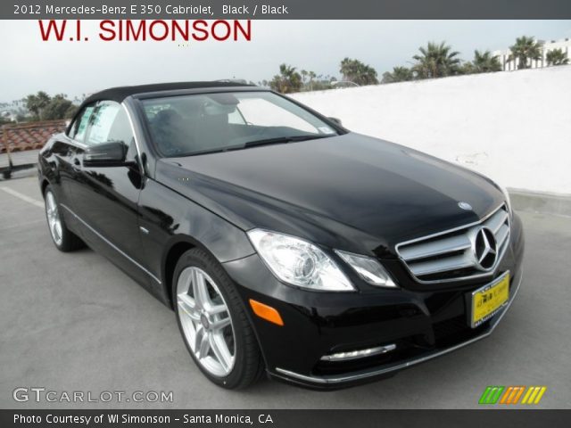 2012 Mercedes-Benz E 350 Cabriolet in Black