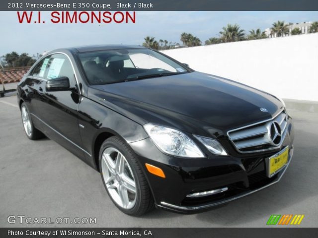 2012 Mercedes-Benz E 350 Coupe in Black
