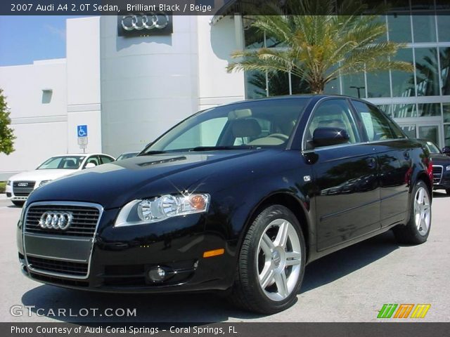 2007 Audi A4 2.0T Sedan in Brilliant Black