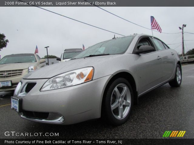 2008 Pontiac G6 V6 Sedan in Liquid Silver Metallic