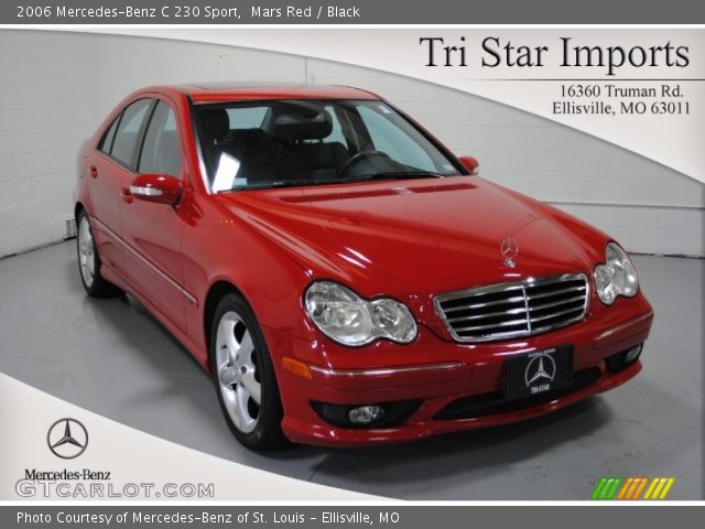 2006 Mercedes-Benz C 230 Sport in Mars Red