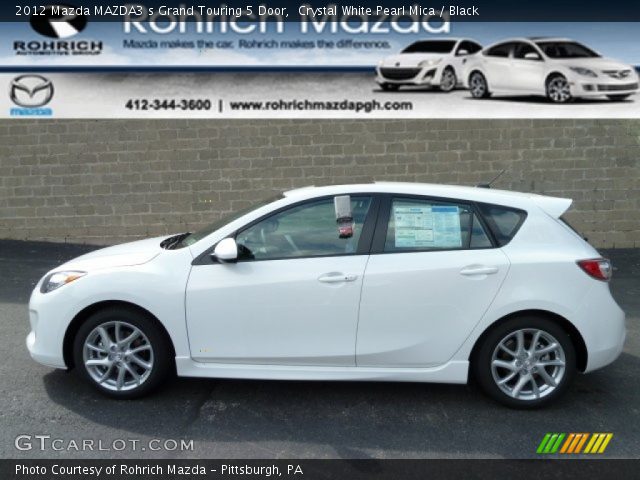 2012 Mazda MAZDA3 s Grand Touring 5 Door in Crystal White Pearl Mica