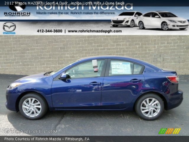 2012 Mazda MAZDA3 i Sport 4 Door in Indigo Lights Mica