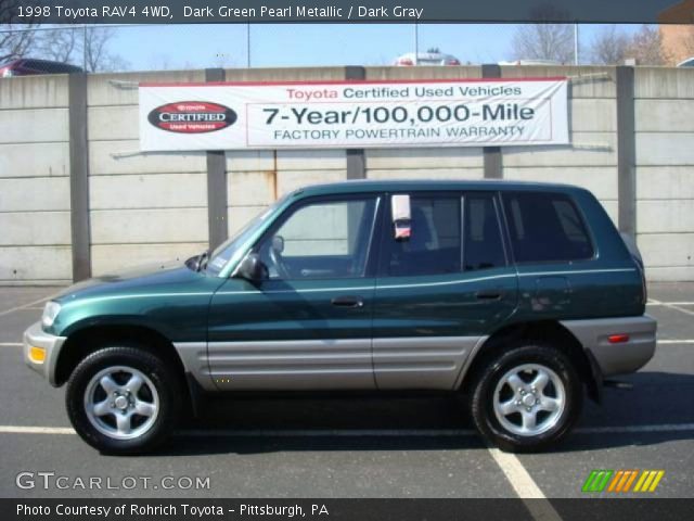 1998 Toyota RAV4 4WD in Dark Green Pearl Metallic