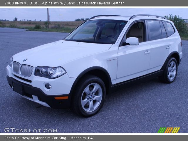 2008 BMW X3 3.0si in Alpine White