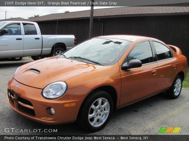 2005 Dodge Neon SXT in Orange Blast Pearlcoat
