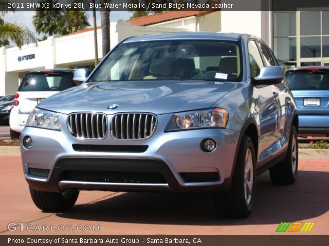 2011 BMW X3 xDrive 28i in Blue Water Metallic