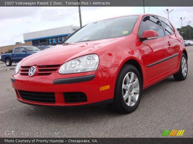 2007 Volkswagen Rabbit 2 Door in Tornado Red