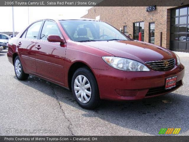 2006 Toyota Camry LE in Salsa Red Pearl