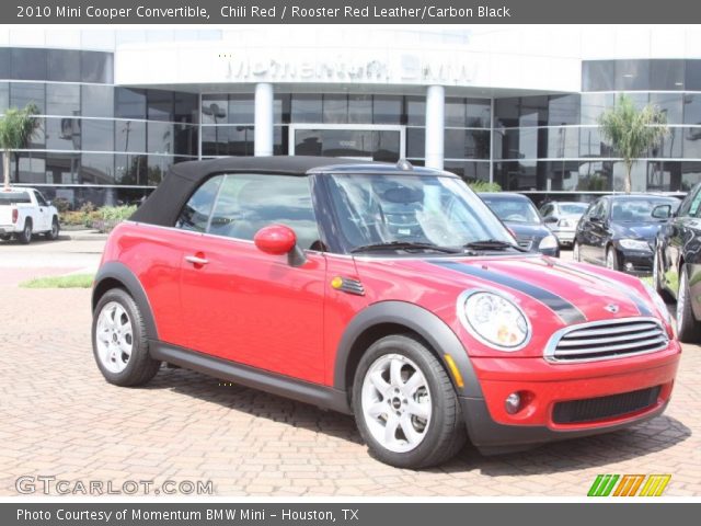 2010 Mini Cooper Convertible in Chili Red