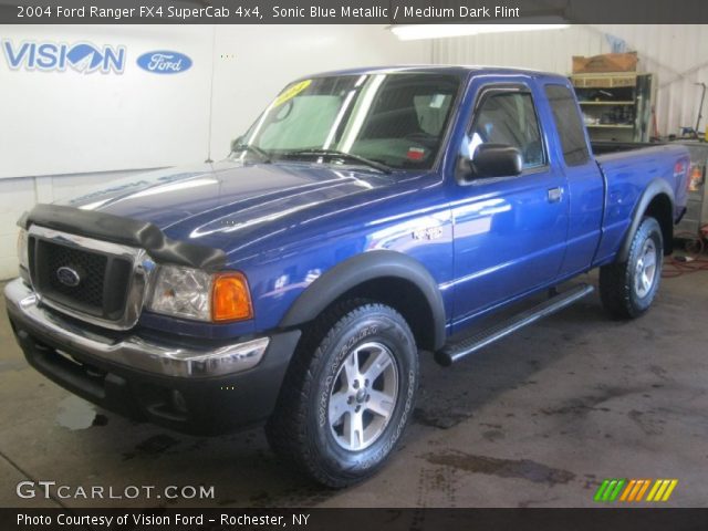 2004 Ford Ranger FX4 SuperCab 4x4 in Sonic Blue Metallic