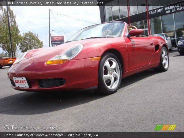 2001 Porsche Boxster  in Orient Red Metallic