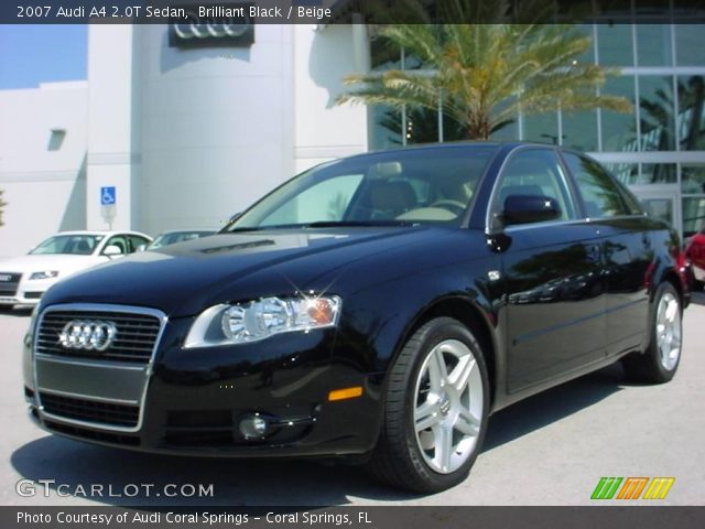 2007 Audi A4 2.0T Sedan in Brilliant Black