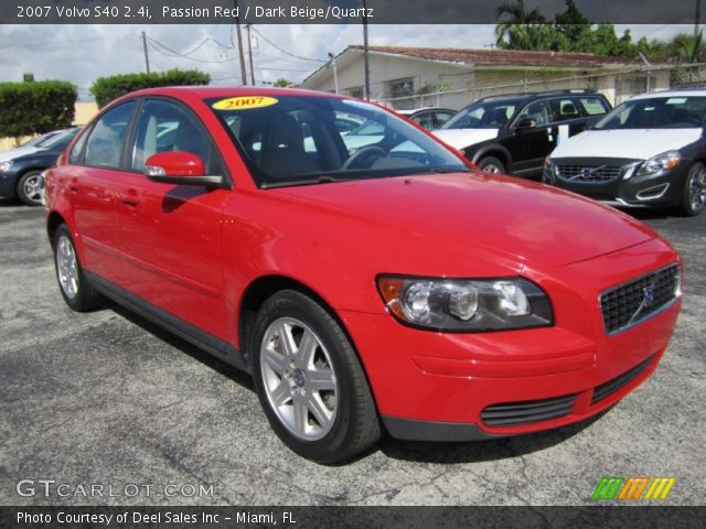 2007 Volvo S40 2.4i in Passion Red