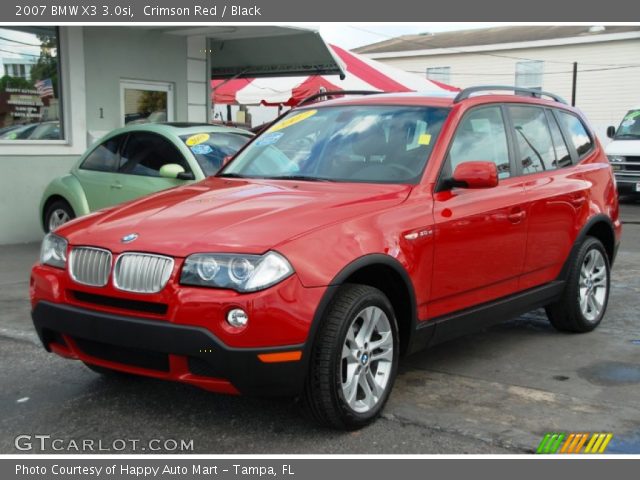 2007 BMW X3 3.0si in Crimson Red