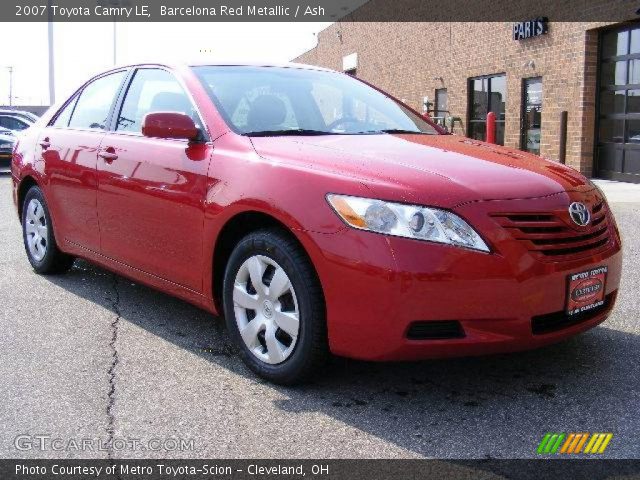 2007 Toyota Camry LE in Barcelona Red Metallic
