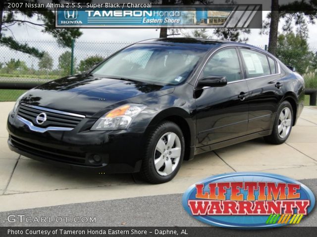 2007 Nissan Altima 2.5 S in Super Black