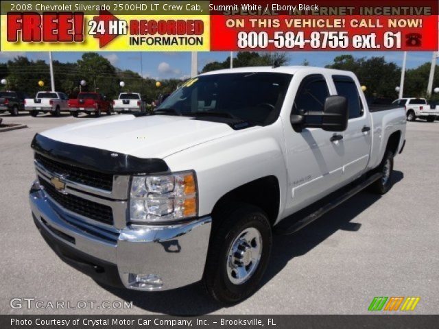 2008 Chevrolet Silverado 2500HD LT Crew Cab in Summit White