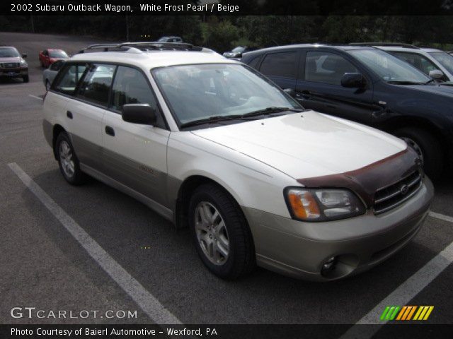 2002 Subaru Outback Wagon in White Frost Pearl