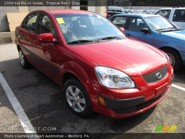 2009 Kia Rio LX Sedan in Tropical Red