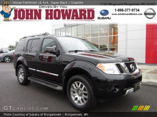 2010 Nissan Pathfinder LE 4x4 in Super Black