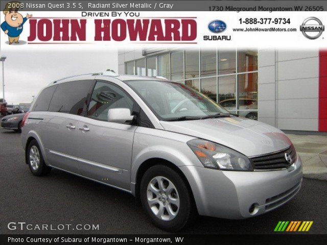 2008 Nissan Quest 3.5 S in Radiant Silver Metallic