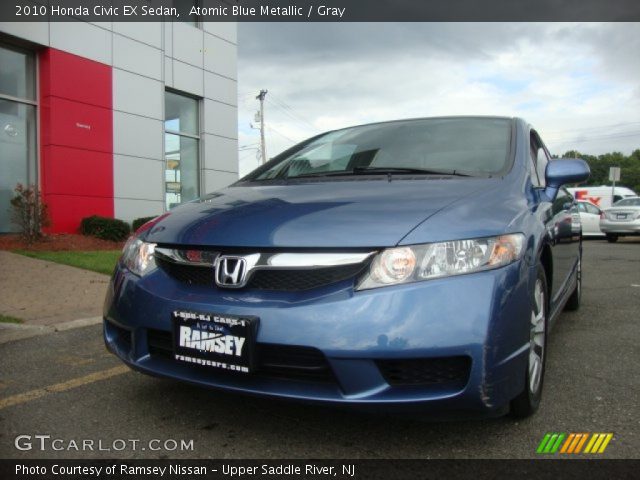 2010 Honda Civic EX Sedan in Atomic Blue Metallic