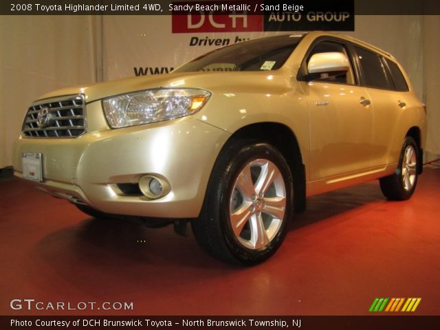 2008 Toyota Highlander Limited 4WD in Sandy Beach Metallic