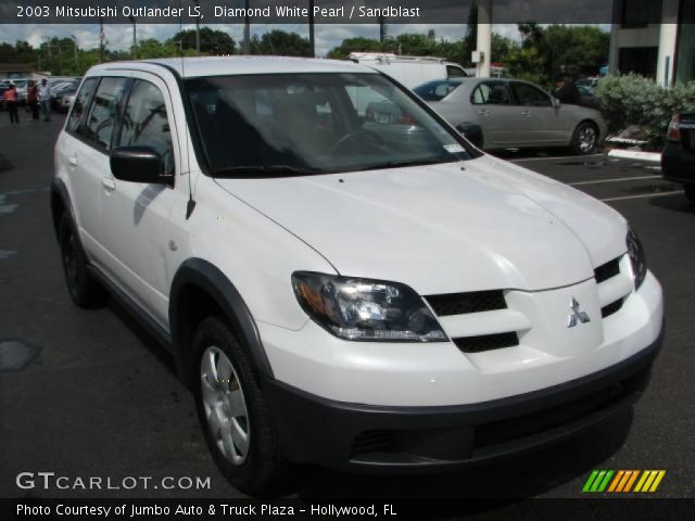 2003 Mitsubishi Outlander LS in Diamond White Pearl
