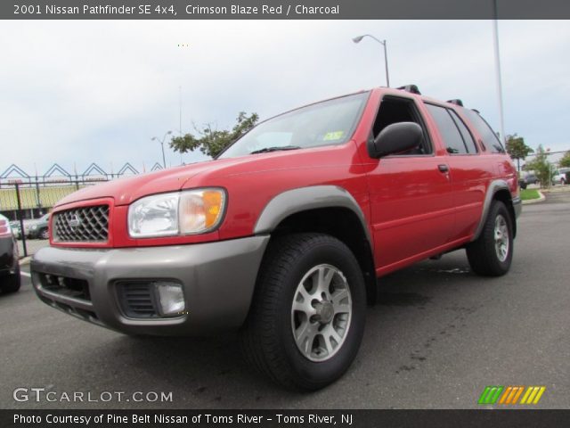 2001 Nissan Pathfinder SE 4x4 in Crimson Blaze Red