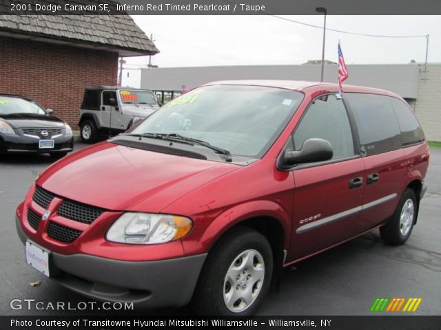 2001 Dodge Caravan SE in Inferno Red Tinted Pearlcoat
