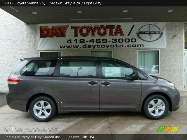 2012 Toyota Sienna V6 in Predawn Gray Mica