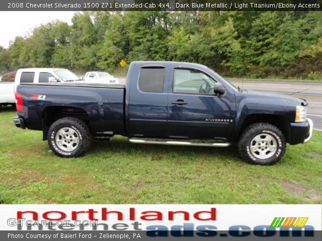 2008 Chevrolet Silverado 1500 Z71 Extended Cab 4x4 in Dark Blue Metallic