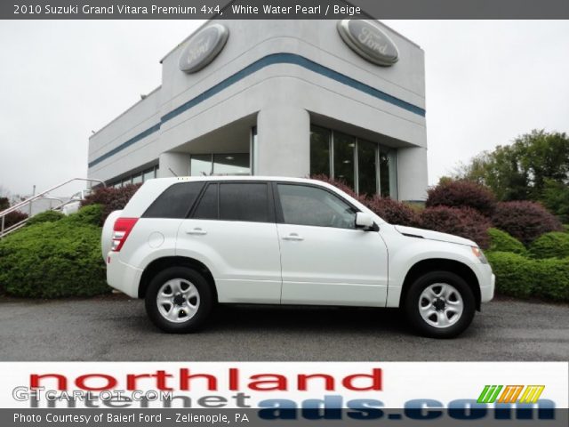 2010 Suzuki Grand Vitara Premium 4x4 in White Water Pearl