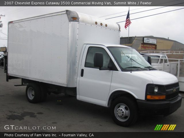 2007 Chevrolet Express Cutaway 3500 Commercial Moving Van in Summit White