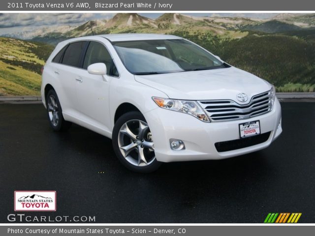 2011 Toyota Venza V6 AWD in Blizzard Pearl White