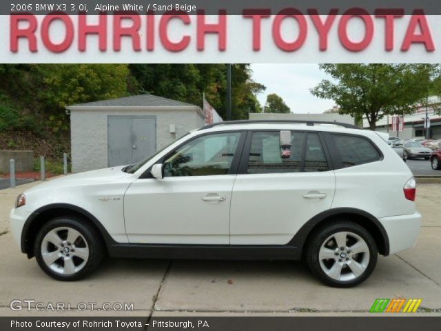 2006 BMW X3 3.0i in Alpine White
