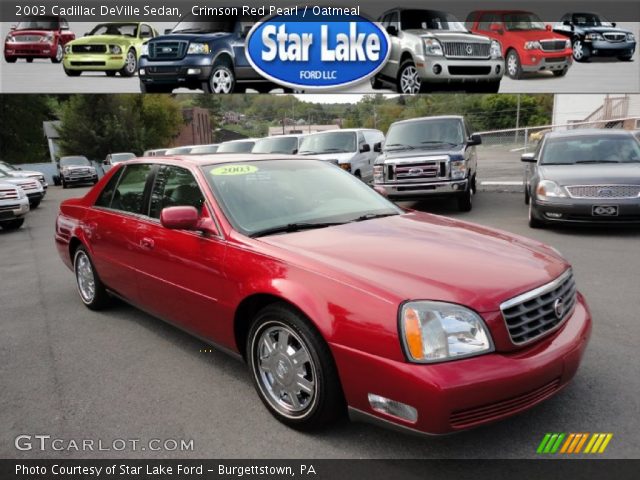 2003 Cadillac DeVille Sedan in Crimson Red Pearl