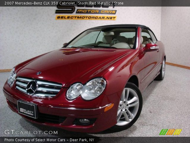 2007 Mercedes-Benz CLK 350 Cabriolet in Storm Red Metallic