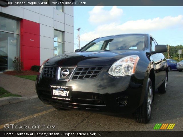 2008 Nissan Rogue S AWD in Wicked Black