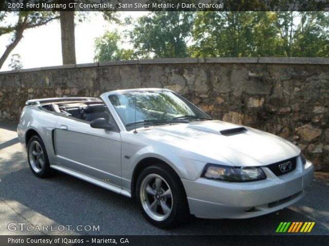 2002 Ford Mustang GT Convertible in Satin Silver Metallic