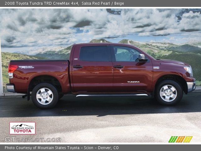 2008 Toyota Tundra TRD CrewMax 4x4 in Salsa Red Pearl