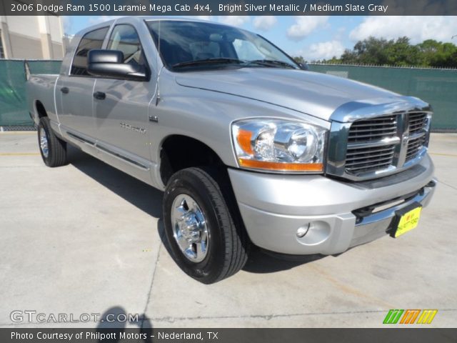 2006 Dodge Ram 1500 Laramie Mega Cab 4x4 in Bright Silver Metallic
