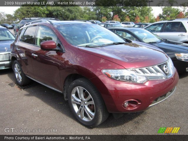 2009 Nissan Murano LE AWD in Merlot Metallic