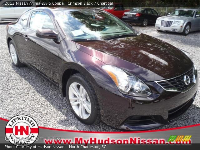 2012 Nissan Altima 2.5 S Coupe in Crimson Black