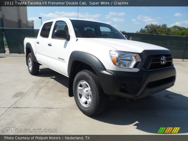 2012 Toyota Tacoma V6 Prerunner Double Cab in Super White